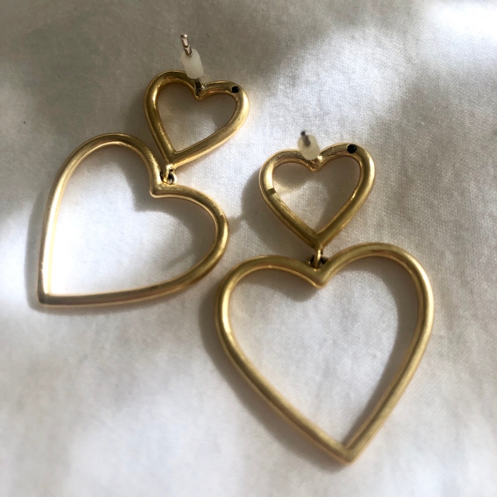Madewell heart earrings